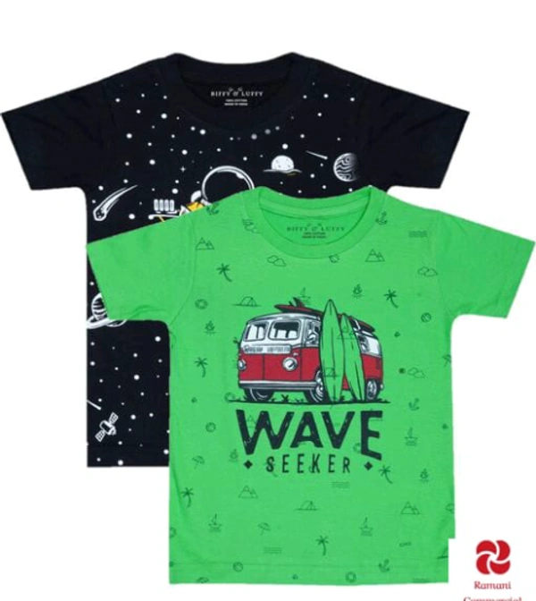 Boys Cotton Tshirt Combo - 2 to 10 Years, Multicolour